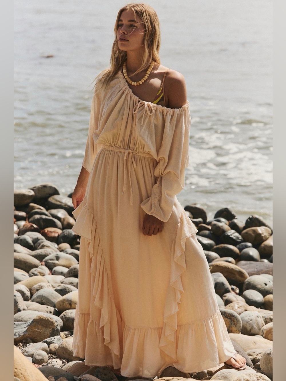 NWOT size Small Free People Shore Chic Maxi Dress